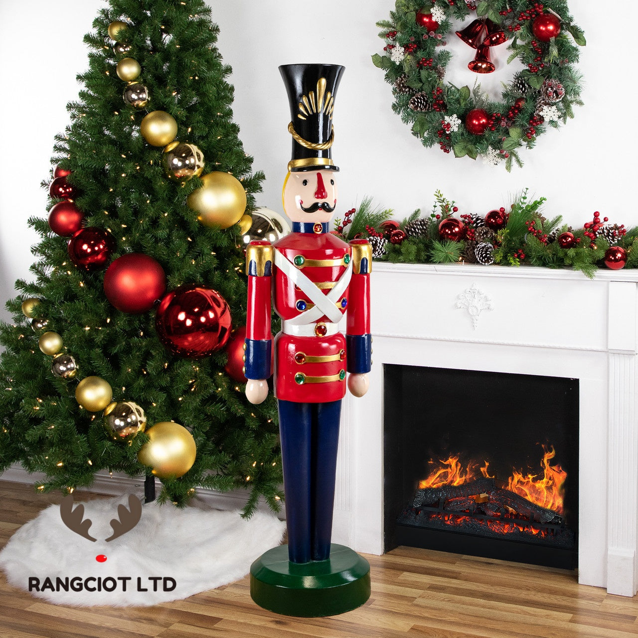Fiberglass Commercial Christmas Toy Soldier with