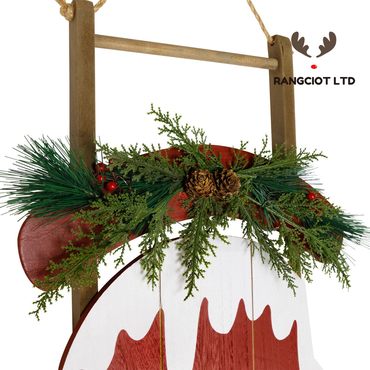 Snow Sled Merry Christmas Porch Sign