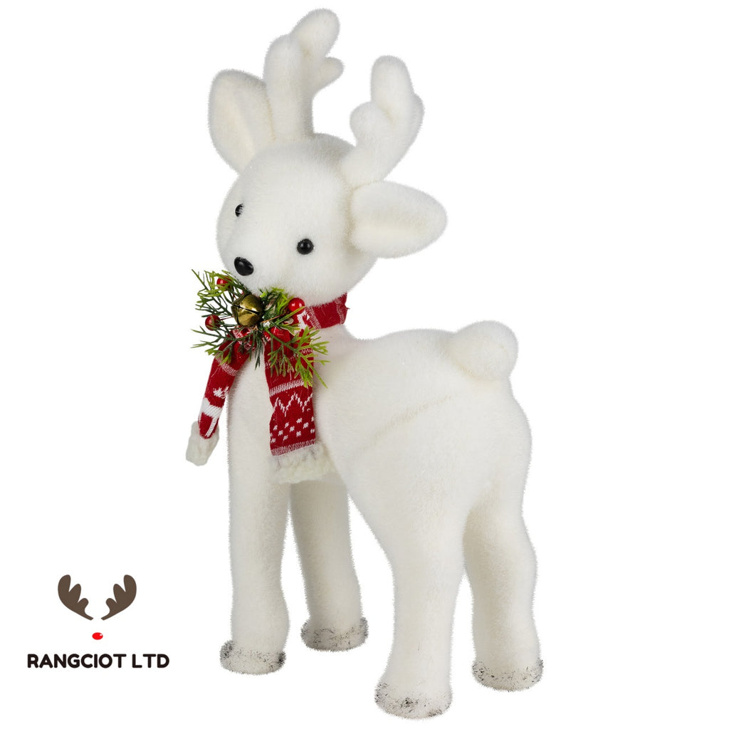 Standing Baby Deer with Scarf Christmas Figurine